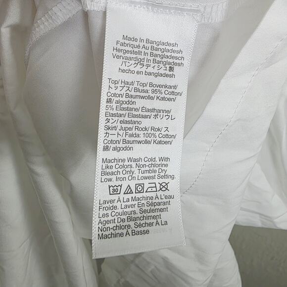 J. Crew Tiered Knit Mixy Midi Dress in White - NWT Cotton Pockets Medium Petite - Picture 13 of 13